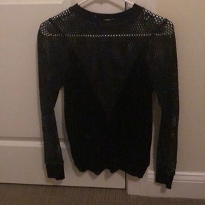 Black gilded intent long sleeve.